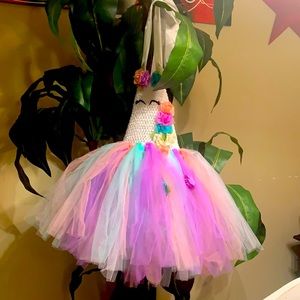 Unicorn Rainbow Sparkle Tutu Dress